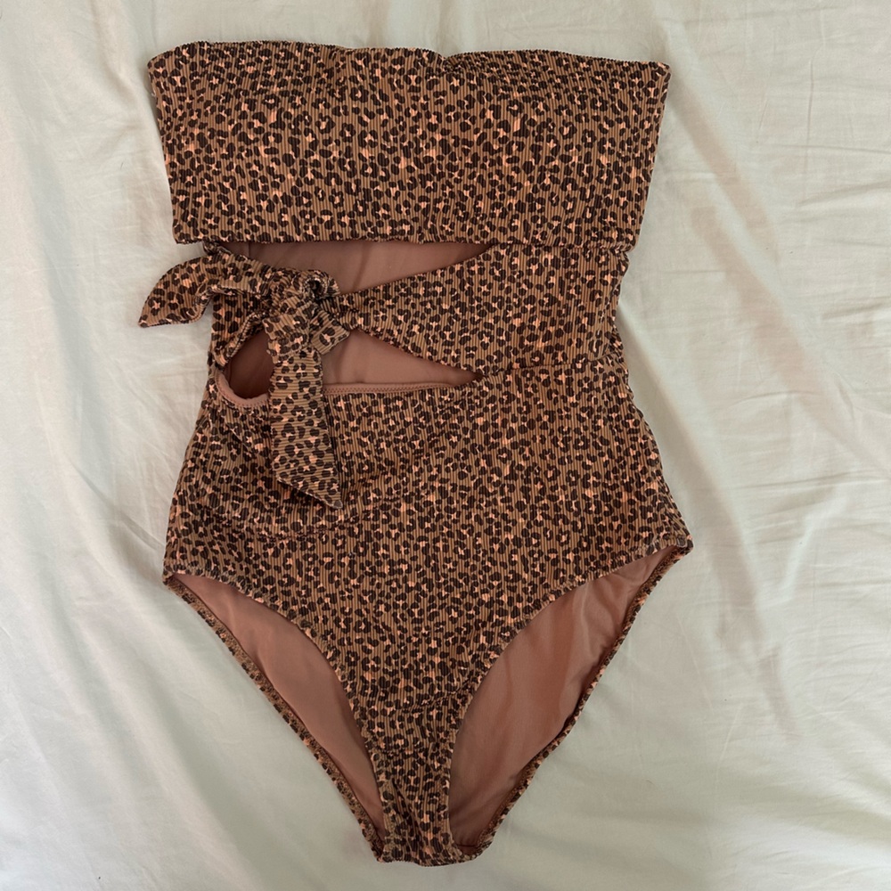 Cheetah print one piece!